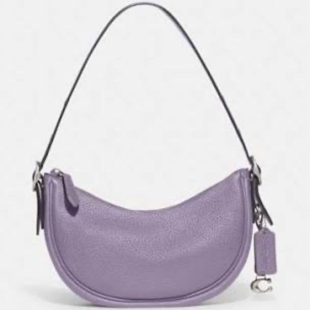 Coach Luna Shoulder Bag in Silver Light Violet